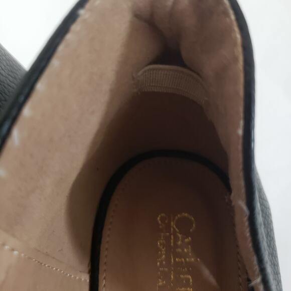 Catharine Malandrino SIZE 10 Flats Zwan Shoes D’Orsay Black Pointed Open Side - Picture 6 of 15